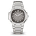 Patek Philippe Nautilus Gray Opaline Dial Stainless Steel & Diamond Case/Braclet 35.2mm 7118-1200A-011