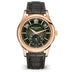 Patek Philippe Olive Green Sunburst Dial Rose Gold Case   Leather Strap 40 mm 5205R-011