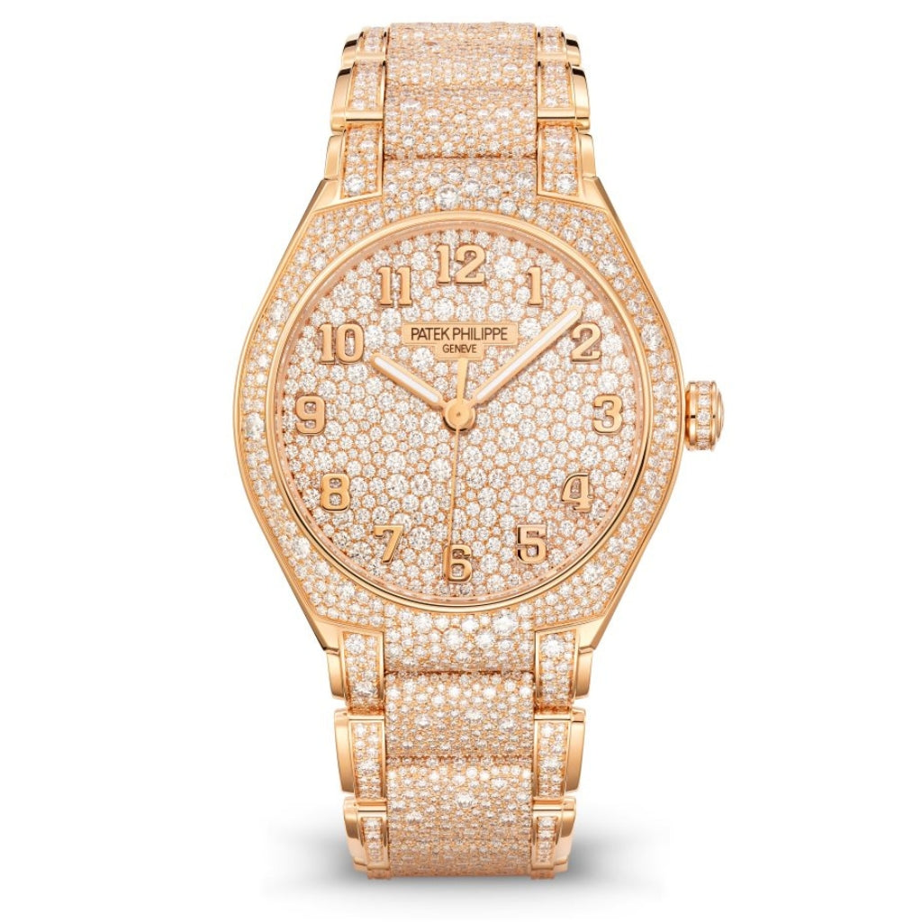 Patek Philippe Twenty~4 Haute Joaillerie Full Diamond Pavé &amp; Gold Dial Rose Gold Case &amp; Bracelet 36mm 7300-1450R-001 - WATCHXNYC