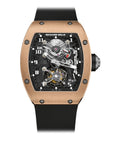 Richard Mille RM002 Rose Tourbillon 38mm x 45mm Transparent Dial Carbon Ceramic Rubber Strap - WATCHXNYC
