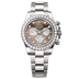 Rolex Cosmograph Daytona 40 mm Black and white mother-of-pearl set with diamonds Dial 18 kt white gold Oyster bracelet 126579rbr-0001