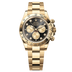 Rolex Cosmograph Daytona 40 mm Bright Black and Golden set with Diamonds Dial 18 kt Yellow Gold Oyster Bracelet 126508-0003
