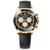 Rolex Cosmograph Daytona 40 mm Intense Black and Champagne-Colour Dial 18 kt Yellow Gold Oysterflex Bracelet 126518ln-0004