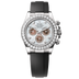 Rolex Cosmograph Daytona 40 mm White & Black Mother of Pearl Dial White Gold & Diamond Dial Oysterflex 126589rbr-0001
