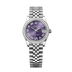 Rolex Datejust 31 mm Aubergine Set With Diamonds Dial Oystersteel and White Gold Jubilee Bracelet 278384rbr-0030