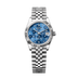Rolex Datejust 31 31 mm Azzurro Blue, Floral Motif Set With Diamonds Dial Oystersteel and White Gold Jubilee Bracelet 278274-0036