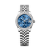 Rolex Datejust 31 mm Azzurro Blue Floral Motif Set With Diamonds Dial Oystersteel and White Gold Jubilee Bracelet 278384rbr-0040