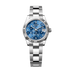 Rolex Datejust 31 mm Azzurro Blue Floral Motif Set With Diamonds Dial Oystersteel and White Gold Oyster Bracelet 278274-0023