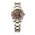 Rolex Datejust 31mm Black Mother-Of-Pearl Set With Diamonds Dial Oystersteel and 18k Yellow Gold Oyster Bracelet 278273-0023