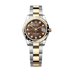 Rolex Datejust 31 mm Black Mother-Of-Pearl Set With Diamonds Dial Oystersteel and 18k Yellow Gold Oyster Bracelet 278343rbr-0023