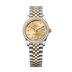 Rolex Datejust 31 mm Champagne-Colour Set With Diamonds Dial Oystersteel and 18k Yellow Gold Jubilee Bracelet 278383rbr-0026