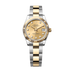 Rolex Datejust 31 mm Champagne-Colour Set With Diamonds Dial Oystersteel and 18k Yellow Gold Oyster Bracelet 278273-0025