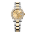 Rolex Datejust 31 mm Champagne-Colour Set With Diamonds Dial Oystersteel and 18k Yellow Gold Oyster Bracelet 278383rbr-0025