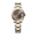 Rolex Datejust 31 mm Dark Grey Set With Diamonds Dial Oystersteel and 18k Yellow Gold Oyster Bracelet 278243-0017