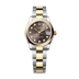 Rolex Datejust 31 mm Dark Grey Set With Diamonds Dial Oystersteel and 18k Yellow Gold Oyster Bracelet 278243-0021