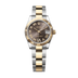 Rolex Datejust 31 mm Dark Grey Set With Diamonds Dial Oystersteel and 18k Yellow Gold Oyster Bracelet 278273-0017