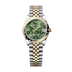 Rolex Datejust 31 mm Olive Green, Floral Motif Set With Diamonds Dial Oystersteel and 18k Yellow Gold Jubilee Bracelet 278343rbr-0032