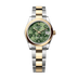 Rolex Datejust 31 mm Olive Green Floral Motif Set With Diamonds Dial Oystersteel and 18k Yellow Gold Oyster Bracelet 278243-0031