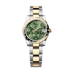 Rolex Datejust 31 mm Olive Green, Floral Motif Set With Diamonds Dial Oystersteel and 18k Yellow Gold Oyster Bracelet 278343rbr-0031