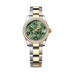 Rolex Datejust 31 mm Olive Green Floral Motif Set With Diamonds Dial Oystersteel and 18k Yellow Gold Oyster Bracelet 278383rbr-0031