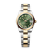 Rolex Datejust 31 mm Olive Green Set With Diamonds Dial Oystersteel and 18k Yellow Gold Oyster Bracelet 278243-0015