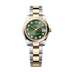 Rolex Datejust 31 mm Olive Green Set With Diamonds Dial Oystersteel and 18k Yellow Gold Oyster Bracelet 278243-0029