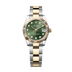 Rolex Datejust 31mm Olive Green Set With Diamonds Dial Oystersteel and 18k Yellow Gold Oyster Bracelet 278273-0029
