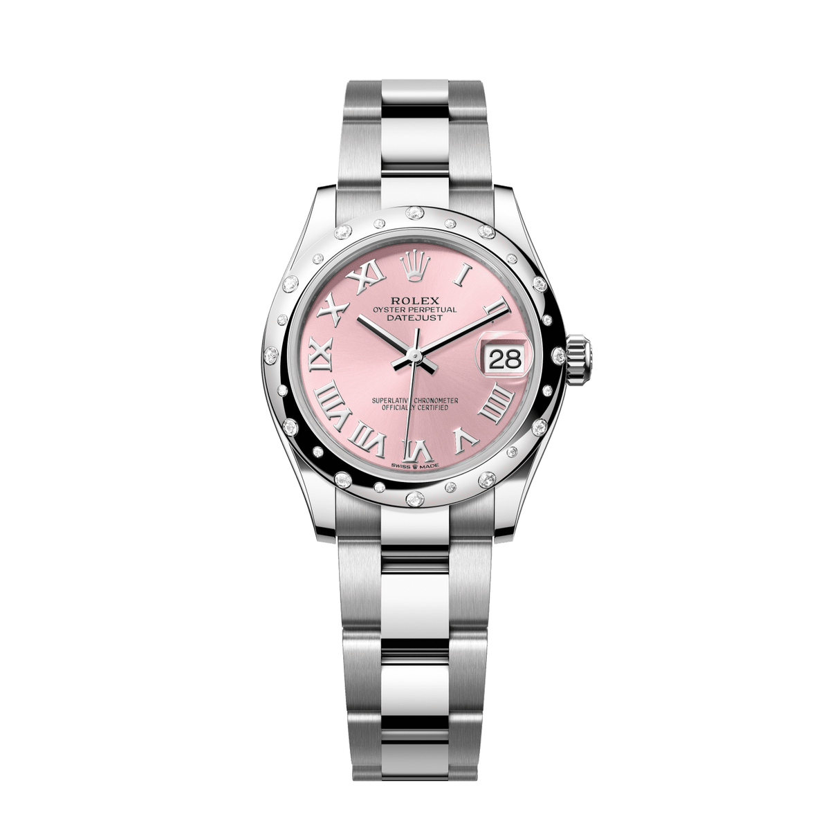 Rolex Datejust 31 31 mm Pink  Dial Oystersteel and White Gold Oyster Bracelet 278344rbr-0021 - WATCHXNYC