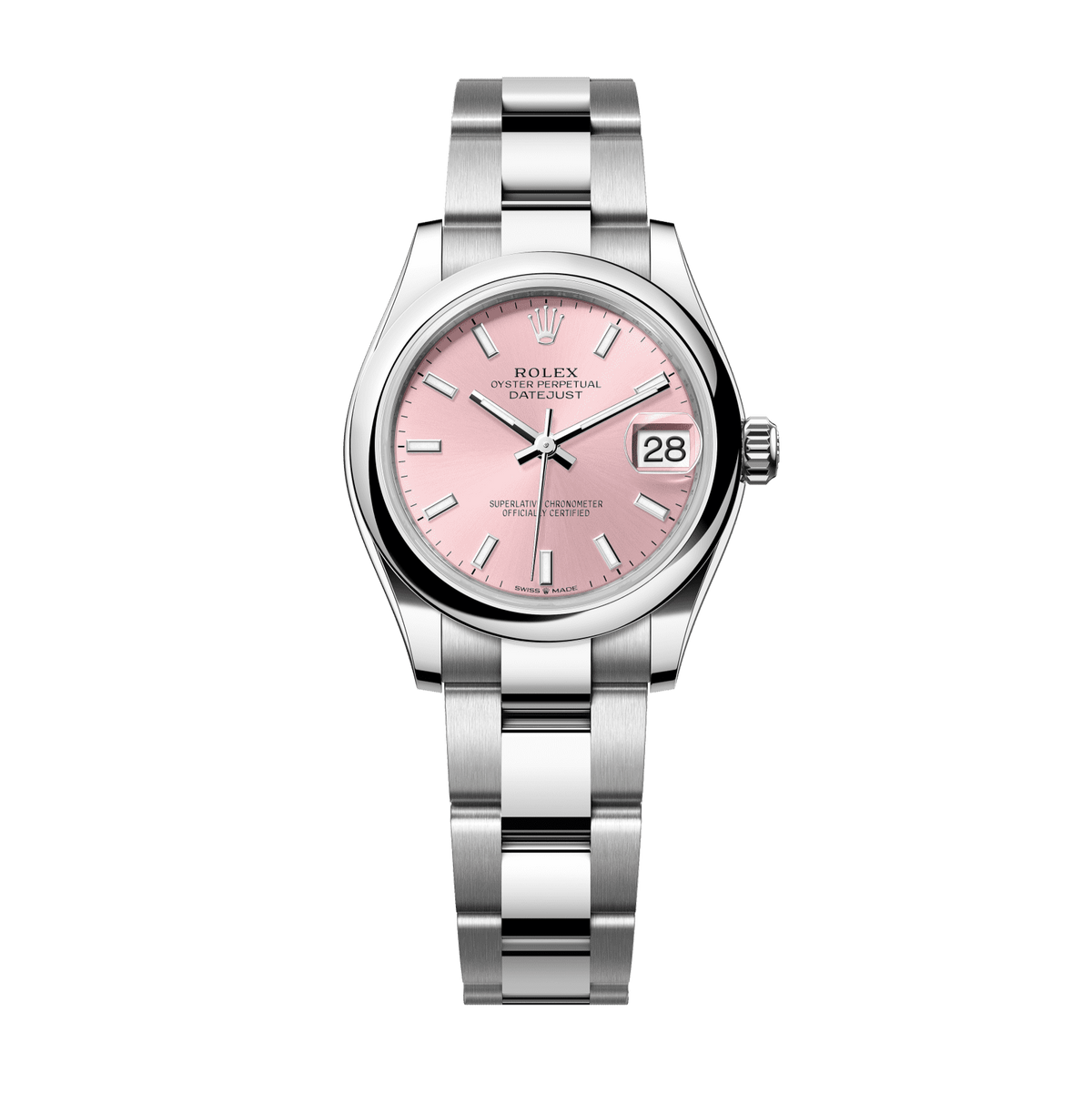 Rolex Datejust 31 mm Pink Dial Oystersteel Oyster Bracelet 278240-0007 - WATCHXNYC