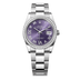Rolex Datejust 36 mm Aubergine Set With Diamonds Dial Oystersteel and White Gold Oyster Bracelet 126284rbr-0014
