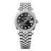 2025 Rolex Datejust 36 mm Bright Black Dial with Diamonds Oystersteel and White Gold Jubilee Bracelet 126284rbr-0019