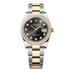 Rolex Datejust 36 mm Bright Black Set With Diamonds Dial Oystersteel and 18k Yellow Gold Oyster Bracelet 126283rbr-0008