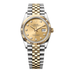 2025 Rolex Datejust 36 mm Champagne-Colour Set With Diamonds Dial Oystersteel and 18k Yellow Gold Jubilee Bracelet 126233-0017