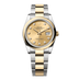 Rolex Datejust 36 mm Champagne-Colour Set With Diamonds Dial Oystersteel and 18k Yellow Gold Oyster Bracelet 126203-0018