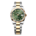 Rolex Datejust 36 mm Olive Green Set With Diamonds Dial Oystersteel and 18k Yellow Gold Oyster Bracelet 126233-0026
