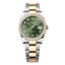Rolex Datejust 36 mm Olive Green Set With Diamonds Dial Oystersteel and 18k Yellow Gold Oyster Bracelet 126283rbr-0012