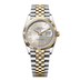 Rolex Datejust 36 mm Silver Set With Diamonds Dial Oystersteel and 18k Yellow Gold Jubilee Bracelet 126233-0031