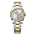 Rolex Datejust 36 mm Silver Set With Diamonds Dial Oystersteel and 18k Yellow Gold Oyster Bracelet 126233-0032