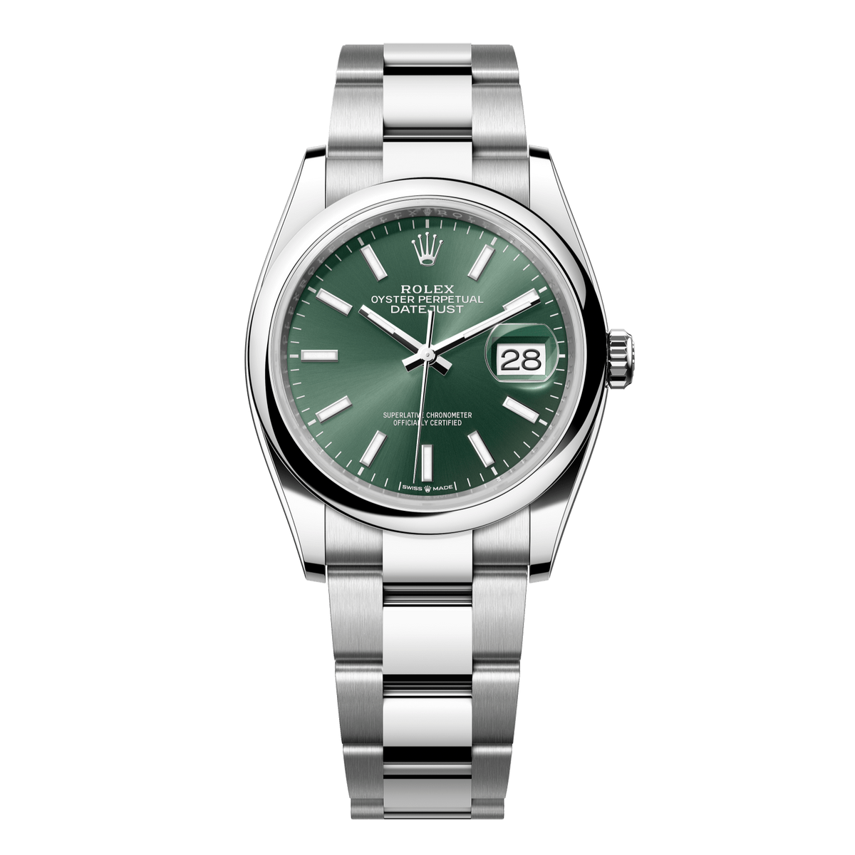 Rolex Datejust 36 36mm Mint Green Dial Oystersteel Oyster Bracelet 126200-0024 - WATCHXNYC