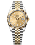 Rolex Datejust 41 41 mm Champagne-Colour Dial Oystersteel and 18k Yellow Gold Jubilee Bracelet 126333-0010 - WATCHXNYC