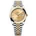 Rolex Datejust 41 mm Champagne-Colour Set With Diamonds Dial Oystersteel and 18k Yellow Gold Jubilee Bracelet 126303-0012