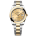 Rolex Datejust 41 mm Champagne-Colour Set With Diamonds Dial Oystersteel and 18k Yellow Gold Oyster Bracelet 126303-0011