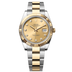 Rolex Datejust 41 mm Champagne-Colour Set With Diamonds Dial Oystersteel and 18k Yellow Gold Oyster Bracelet 126333-0011