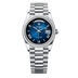 Rolex Day-Date 36 mm Blue Ombré Dial with Diamonds Platinum President Bracelet 128396tbr-0021