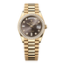 Rolex Day-Date 36 mm Dark Grey Set With Diamonds Dial 18k Yellow Gold President Bracelet 128348rbr-0005
