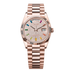 Rolex Day-Date 36 mm Diamond-Paved Dial 18 kt Everose Gold President Bracelet 128235-0039