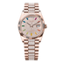 Rolex Day-Date 36 mm Diamond-Paved Dial 18 kt Everose Gold President Bracelet 128235-0040