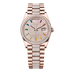 Rolex Day-Date 36 mm Diamond-Paved Dial 18 kt Everose Gold President Bracelet 128345rbr-0043