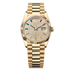 Rolex Day-Date 36 mm Diamond-Paved Dial 18k Yellow Gold President Bracelet 128238-0051