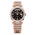 Rolex Day-Date 36 mm Eisenkiesel Set With Diamonds Dial 18 kt Everose Gold President Bracelet 128395tbr-0010